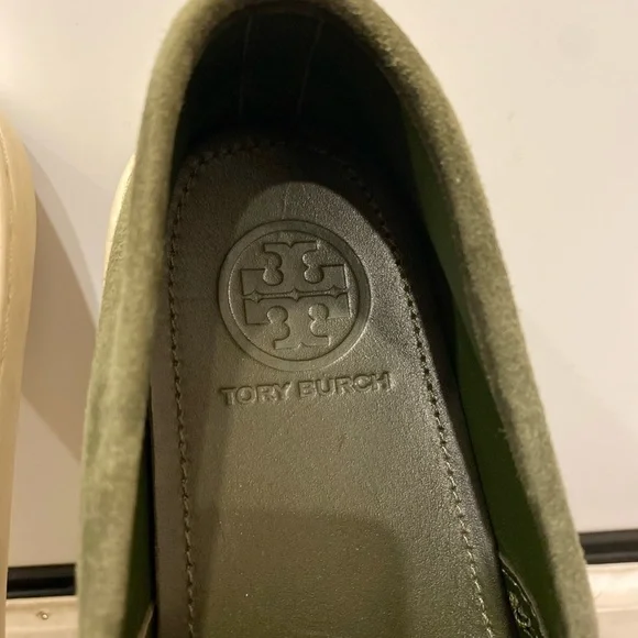 Tory Burch Jesse Green Suede Slip On Athletic Loafers Womens Comfort Shoes 7 M - Picture 5 of 15